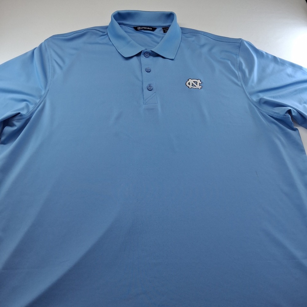 North Carolina Tar Heels Cutter & Buck Mens Blue Short Sleeve Polo XXL